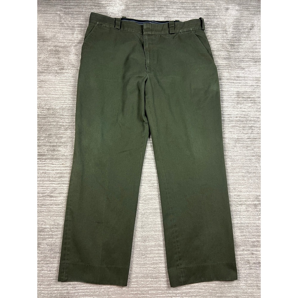 Horace Small Uniform Pants Mens 42 Olive Green VF Imagewear Flex Waist Straight